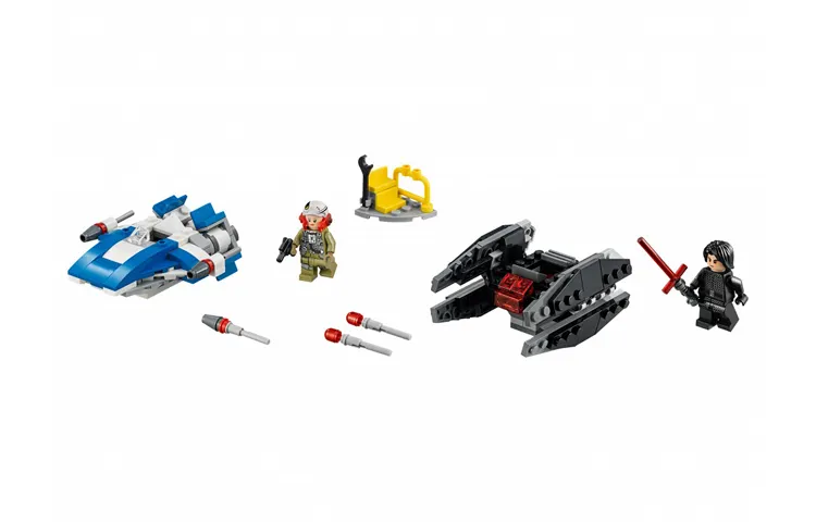 LEGO LEGO Star Wars Series A-Wing Fighter vs. TIE Silence TIE Silence Mini Team Battle Set Building Blocks 188pcs 75196