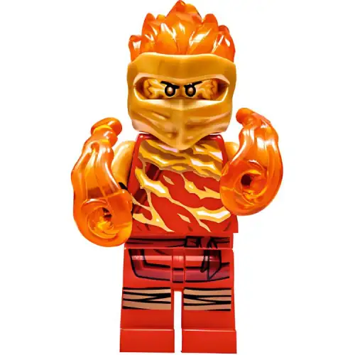LEGO LEGO NINJAGO series Spinjitzu Forbidden Technique: Kai minifigure (comes with NINJAGO episode 33 magazine) 2 expressions flaming building blocks 0-300pcs 21072010110093