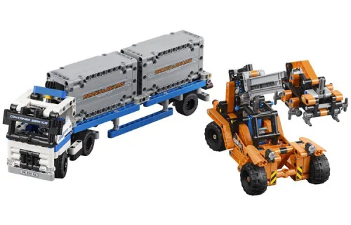 LEGO LEGO Technic Technic Set Mechanical Set Container Truck and Forklift Building Bricks 631pcs 42062