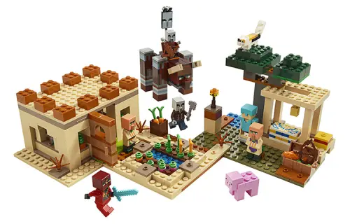 LEGO LEGO Minecraft Series Disaster Villager Raid Bricks 301-600pcs 21160