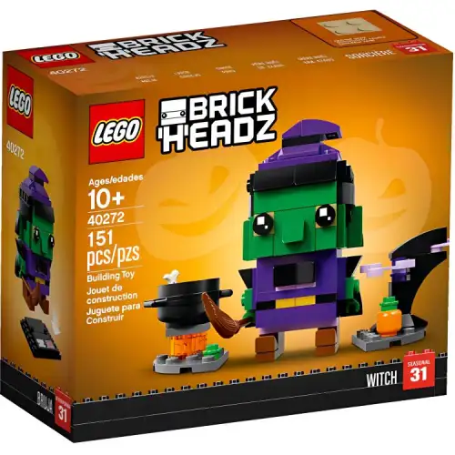 LEGO LEGO Brickhead Series Halloween Witch Building Block Doll 0-300pcs 40272