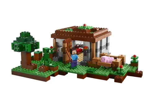 LEGO LEGO Minecraft Series First Night Plastic Building Blocks 301-600pcs 21115