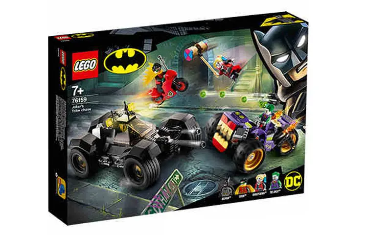 LEGO LEGO Batman Series DC Joker's Tricycle Chase Plastic Building Blocks 301-600pcs 76159