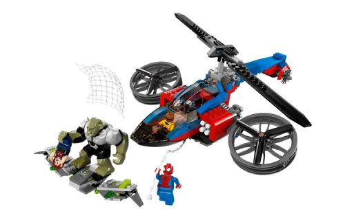LEGO LEGO Superhero Series Spider-Man Helicopter Rescue Plastic Building Blocks 0-300pcs 76016
