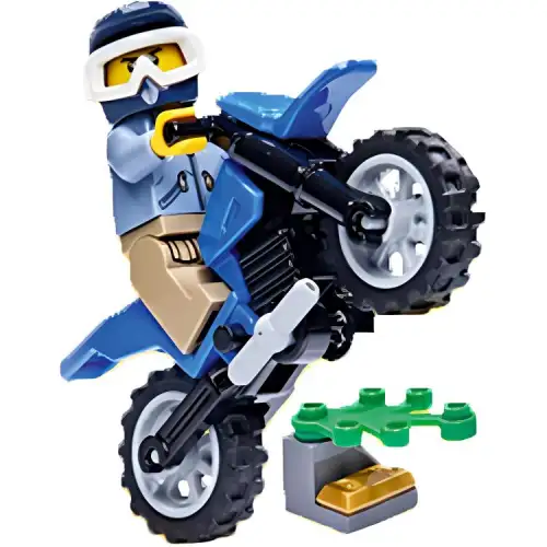 LEGO LEGO City Series Mountain Police + Off-Road Motorcycle Minifigure Set (Comes with Lego City Episode 7 Magazine) Bricks 0-300 LEGO-2309-0141