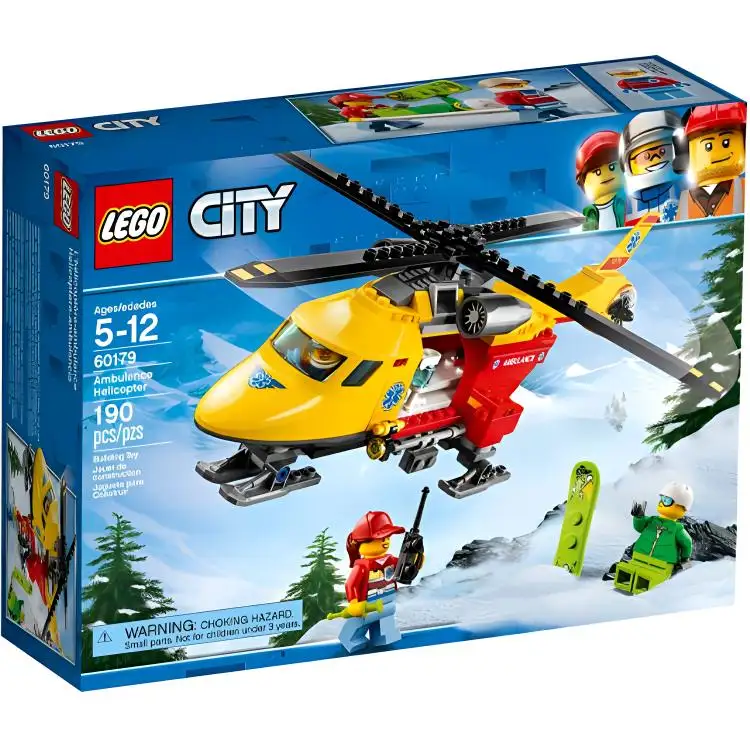 LEGO LEGO City Series Emergency Helicopter Plastic Building Blocks 0-300pcs 60179
