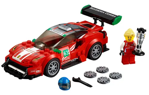 LEGO LEGO Super Racing Series Ferrari 488 GT3 Scuderia Corsa Team Building Bricks 179pcs 75886