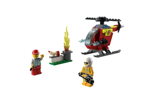 LEGO LEGO City Series Helicopter Fire Helicopter Building Blocks 0-300 60318