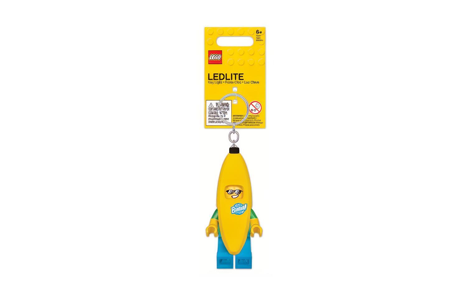 Конструктор LEGO (брелок банановый человечек)
