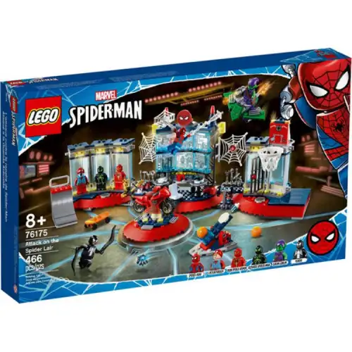 LEGO LEGO Superhero Series Marvel Spider-Man Base Attack Bricks 466 76175