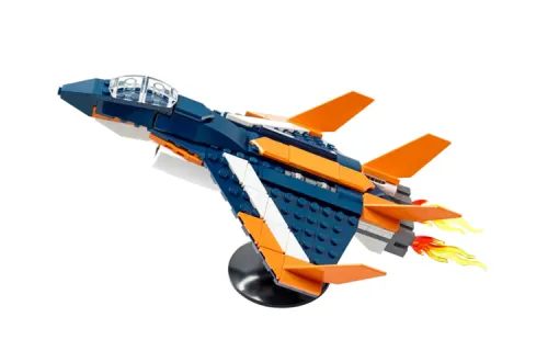 LEGO LEGO Creator 3-in-1 Supersonic Jet Exquisite and Cool Building Bricks 215pcs 31126