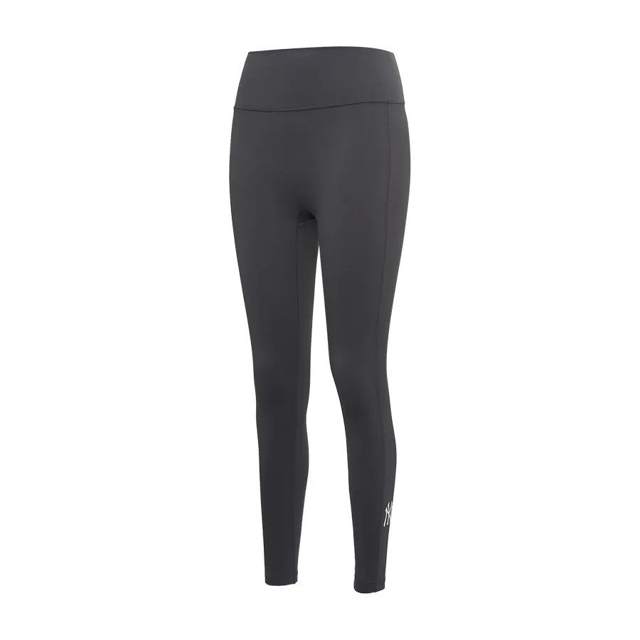 MLB FW22 Classic Small Logo Solid Color Slim Fit Fleece Lined Butt Lifting Base Layer Ankle Length Pants