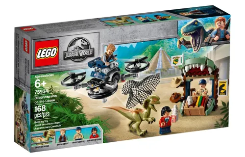 LEGO LEGO Jurassic World Series Dilophosaurus Escape Puzzle Plastic Building Blocks 168pcs 75934