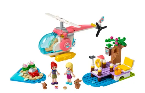 LEGO LEGO Friends Series Pet Clinic Rescue Helicopter Puzzle Building Blocks 0-300pcs 41692