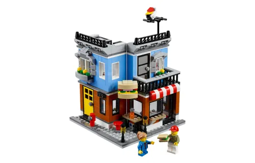 LEGO LEGO Creative Variety 3-in-1 Series Street Corner Sandwich Plastic Building Blocks 301-600pcs 31050