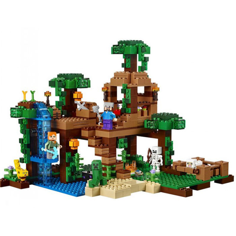 LEGO LEGO Minecraft Series Jungle Tree House Building Blocks 706pcs 21125