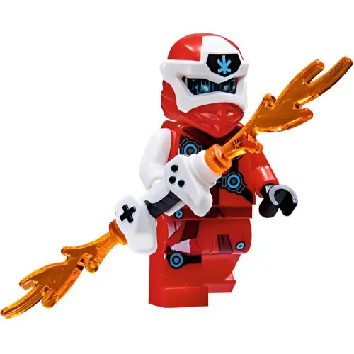 LEGO LEGO NINJAGO series Kai minifigure (comes with NINJAGO episode 41 magazine) 2 expressions, flame blade handle, building blocks 0-300pcs 21072010110115