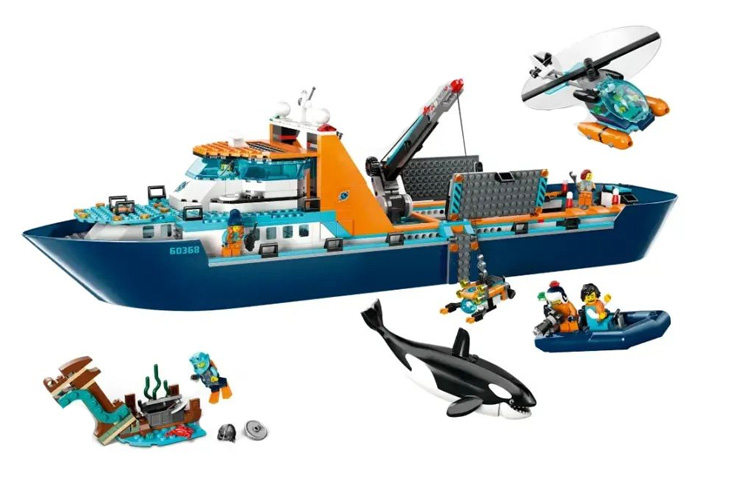 Конструктор LEGO City Арктический исследовательский корабль (разноцветный)