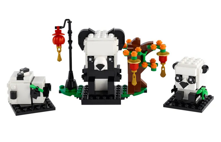 Конструктор LEGO BrickHeadz New Year Pandas (разноцветный) — фото 1