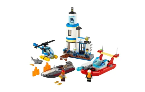 LEGO LEGO City Series Coastal Police Firefighting Mission Plastic Building Blocks 0-300pcs 60308