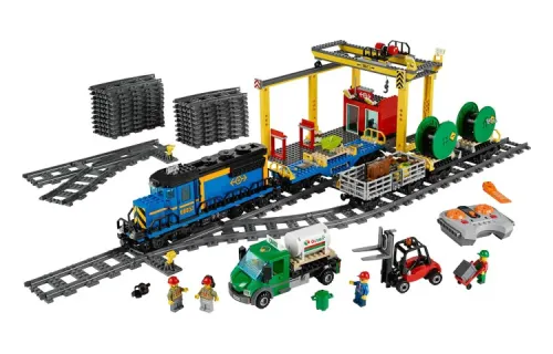 LEGO LEGO City Series Remote Control Freight Train Plastic Building Blocks 601-1000pcs 60052