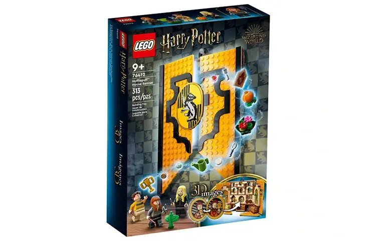 LEGO LEGO Harry Potter Series Hufflepuff House Flag Building Bricks 313pcs 76412