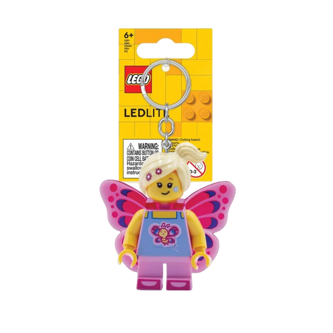 Конструктор LEGO Брелок Девочка-бабочка с LED (разноцветный)