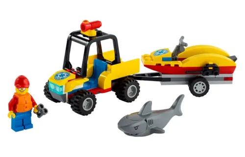 LEGO LEGO City All Terrain Beach Rescue Vehicle Plastic Building Blocks 79pcs 60286