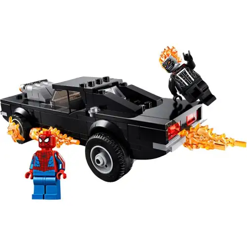 LEGO LEGO Superhero Series Marvel Spider-Man and Ghost Rider Ghost Rider Battle Carnage Plastic Building Blocks 212pcs 76173