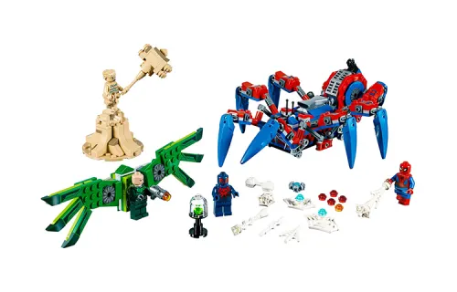 LEGO LEGO Superhero Series Spider-Man's Big Spider Chariot Building Blocks 301-600pcs 76114