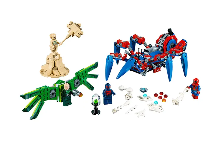 LEGO LEGO Superhero Series Spider-Man's Big Spider Chariot Building Blocks 301-600pcs 76114