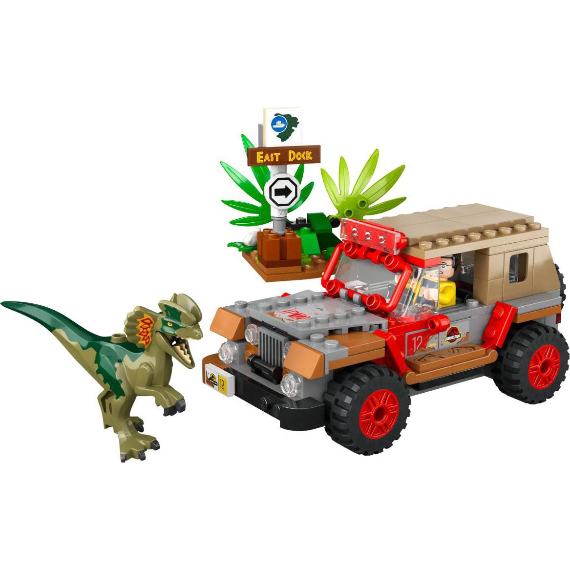 LEGO LEGO Jurassic World Series Ambush of Dilosaurus Building Blocks 211pcs 76958