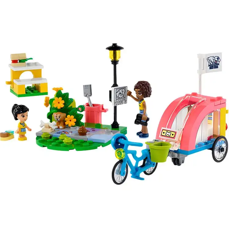 LEGO LEGO Dog Rescue Bike Plastic Building Blocks 125pcs 41738