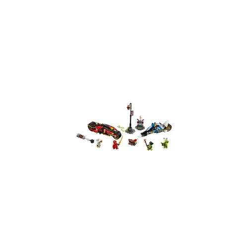 LEGO LEGO NINJAGO Series NINJAGO Characters Kai's Blade Bike and Zan's Snowmobile Bricks 0-300 70667