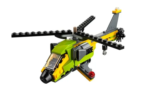 LEGO LEGO Creative versatile 3-in-1 Series Creator 3-in-1 Helicopter Adventure Building Blocks 114 pcs/pzs 31092