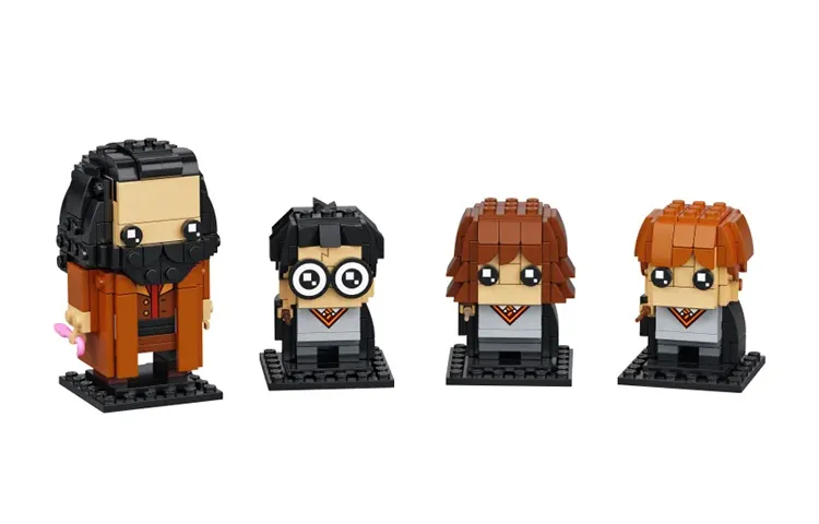 LEGO LEGO Brickhead Series Harry Potter Harry, Hermione, Ron and Hagrid Building Blocks 301-600pcs 40495