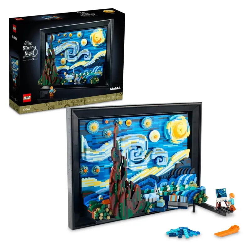 LEGO LEGO IDEAS series Vincent Van Gogh's moonlit night building blocks 2316pcs 21333