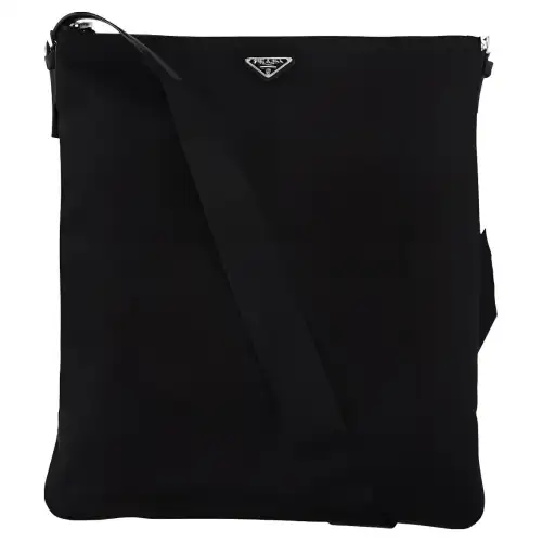PRADA Nylon Shoulder Bag Men's Black