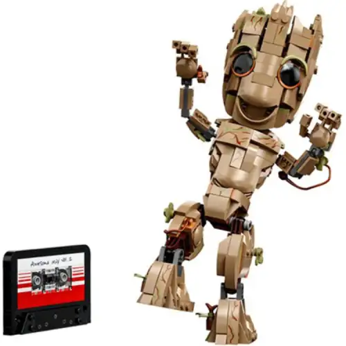 LEGO LEGO Superhero Series Marvel I Am Groot Treeman Building Blocks 301-600pcs 76217