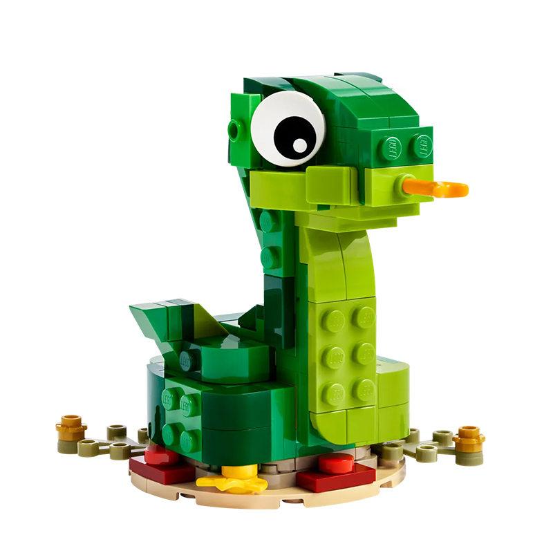 Конструктор LEGO Год Змеи БрикХедз (зеленый)