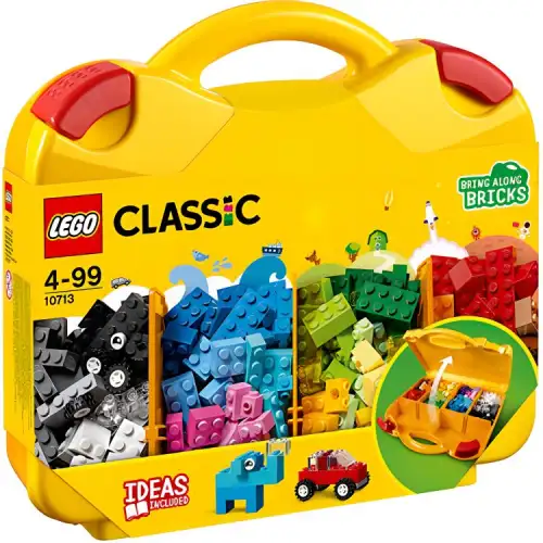 LEGO LEGO Classic Series Creative Suitcase Plastic Building Blocks 0-300pcs 10713