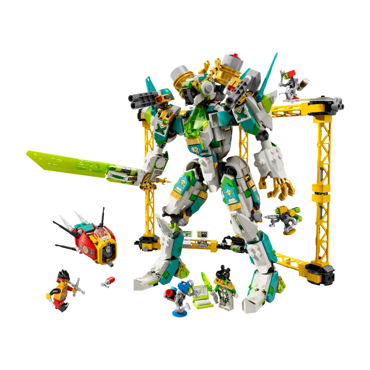 LEGO LEGO Monkey King Series Long Xiaojiao White Dragon Fighting Armor Building Blocks 990pcs 2 minifigures 80053