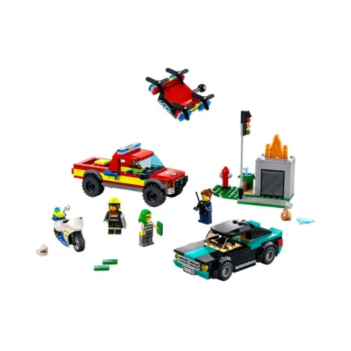 LEGO LEGO City Series Fire Rescue and Police Chase Bricks 295pcs 60319
