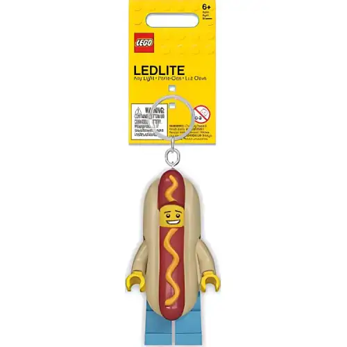 LEGO LEGO Classic Series Hot Dog Man Glowing Keychain Building Blocks 1 KE119
