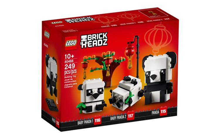 Конструктор LEGO BrickHeadz New Year Pandas (разноцветный) — фото 2