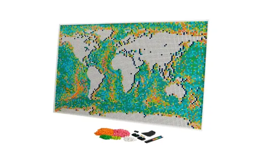 LEGO LEGO Art Life Series World Map Plastic Building Blocks 11695pcs 31203