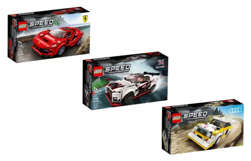 LEGO LEGO Super Racing Series Racing Supercar Set Ferrari F8 Nissan GTR Audi S1 Building Blocks 76895+76896+76897