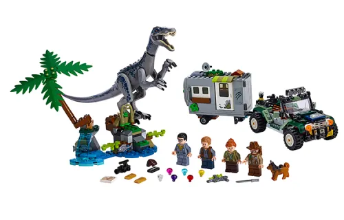 LEGO LEGO Jurassic World Series Baryonyx Treasure Hunting Adventure Plastic Building Blocks 0-300pcs 75935