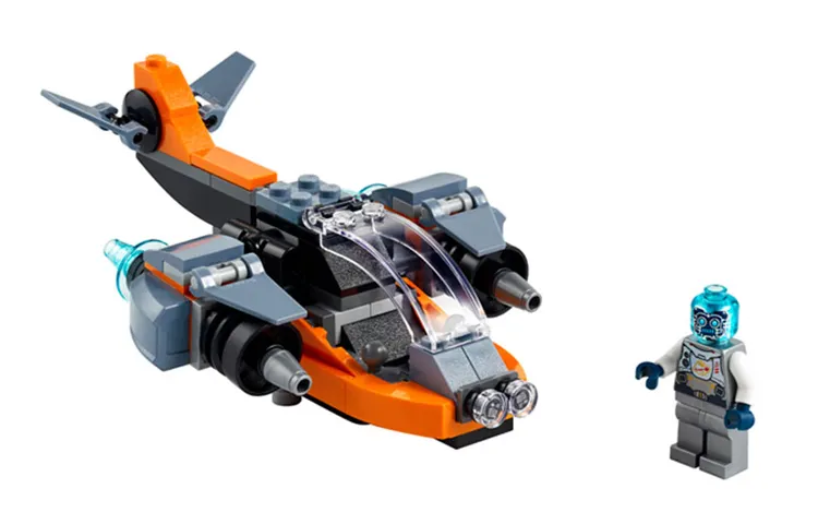 LEGO LEGO Creative Variety 3-in-1 Series 2D Aircraft Plastic Building Blocks 113pcs 31111