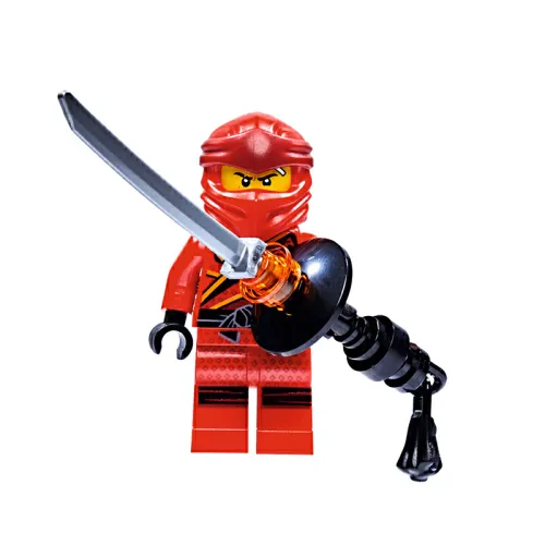 LEGO LEGO Ninjago series Fire Ninja: Kai minifigure (comes with Ninjago episode 30 magazine) 2 expressions, oversized katana, building blocks 0-300pcs 21072010110083